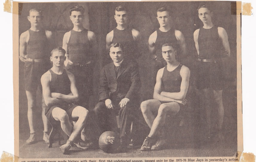 1921-22 Delphos St. John's Team Picture