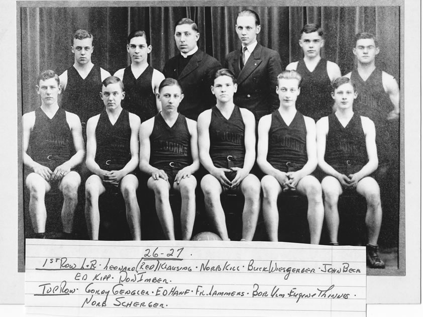 1926-27 Delphos St. John's Team Picture