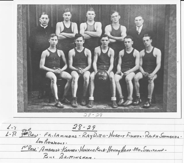 1928-29 Delphos St. John's Team Picture