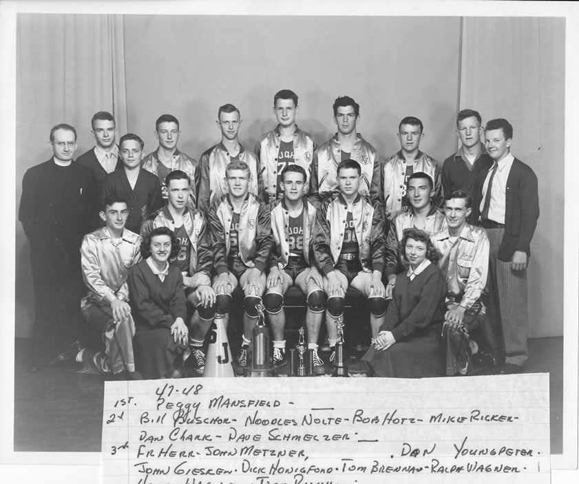 1947-48 Delphos St. John's Team Picture