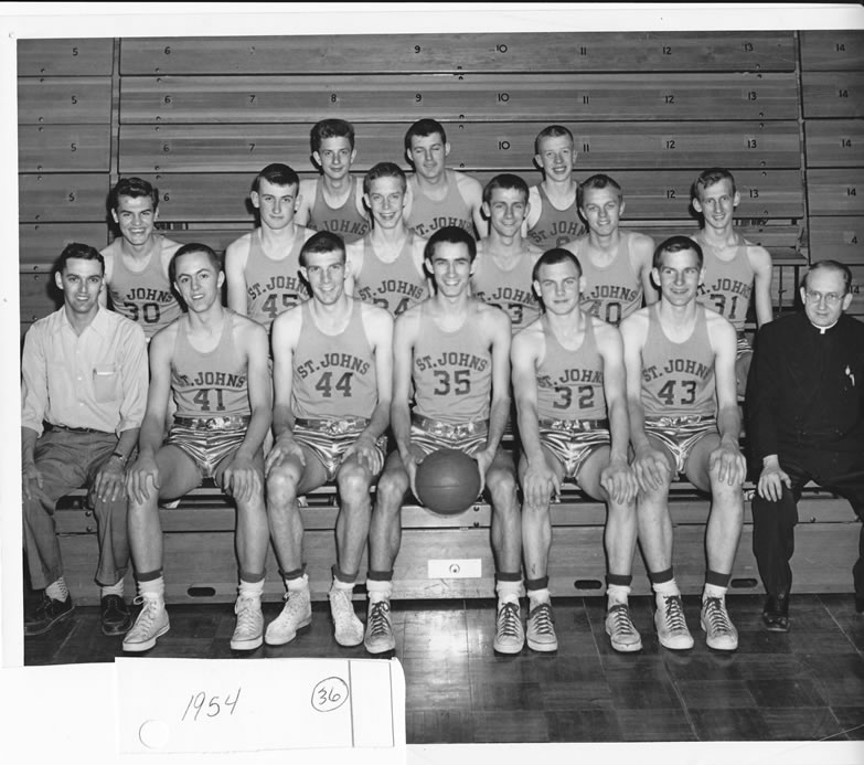 1953-54 Delphos St. John's Team Picture