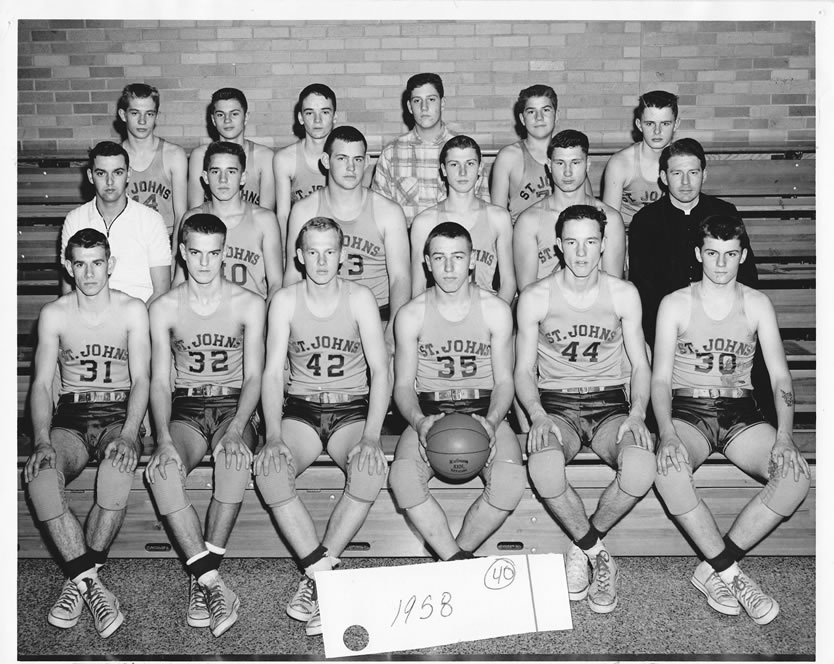 1957-58 Delphos St. John's Team Picture