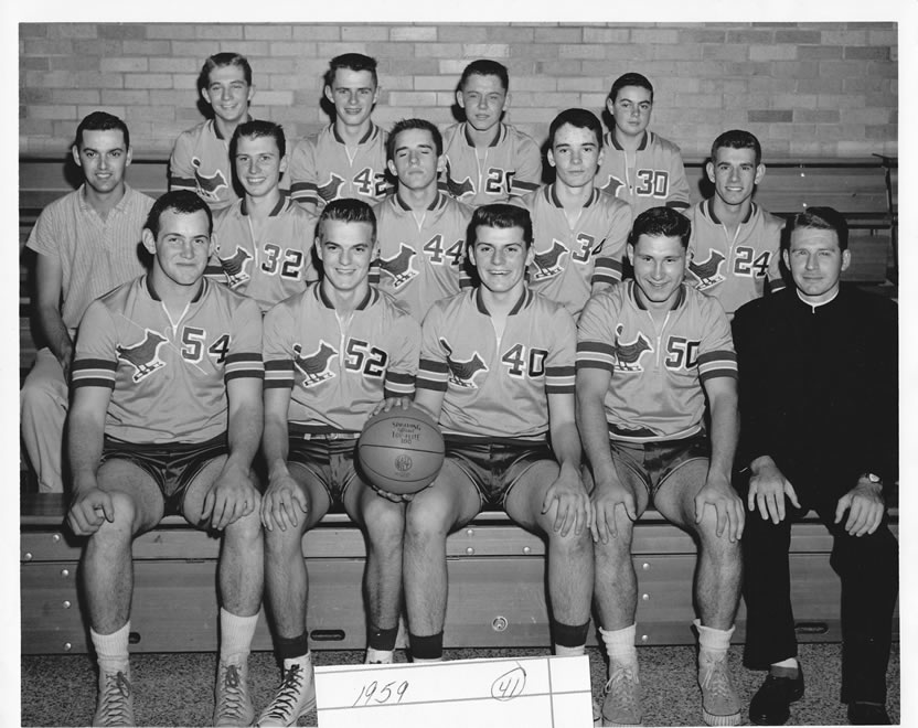 1958-59 Delphos St. John's Team Picture