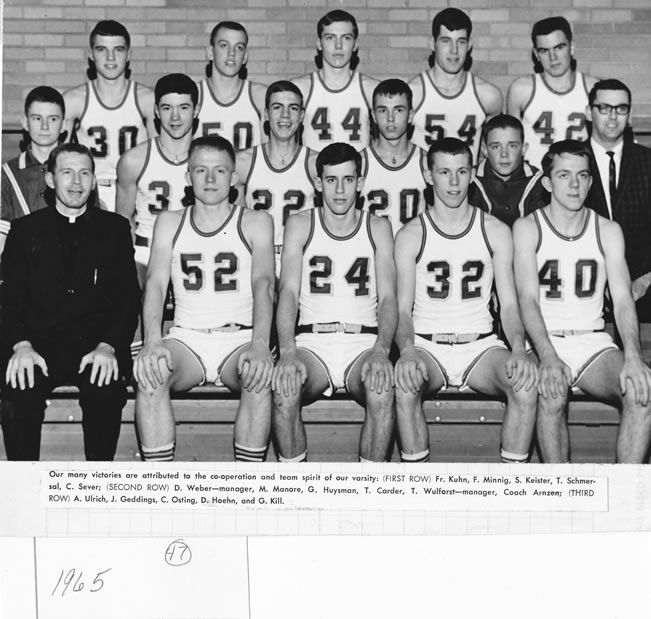 1964-65 Delphos St. John's Team Picture