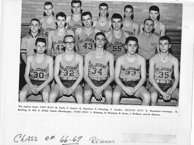 1966-67 Delphos St. John's Team Picture