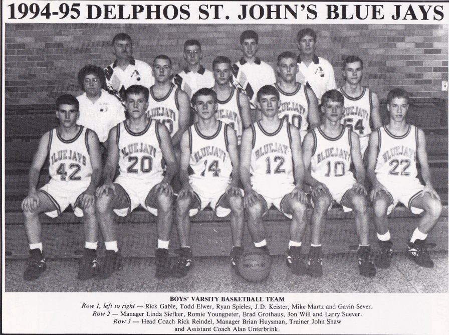 1994-95 Delphos St. John's Team Picture