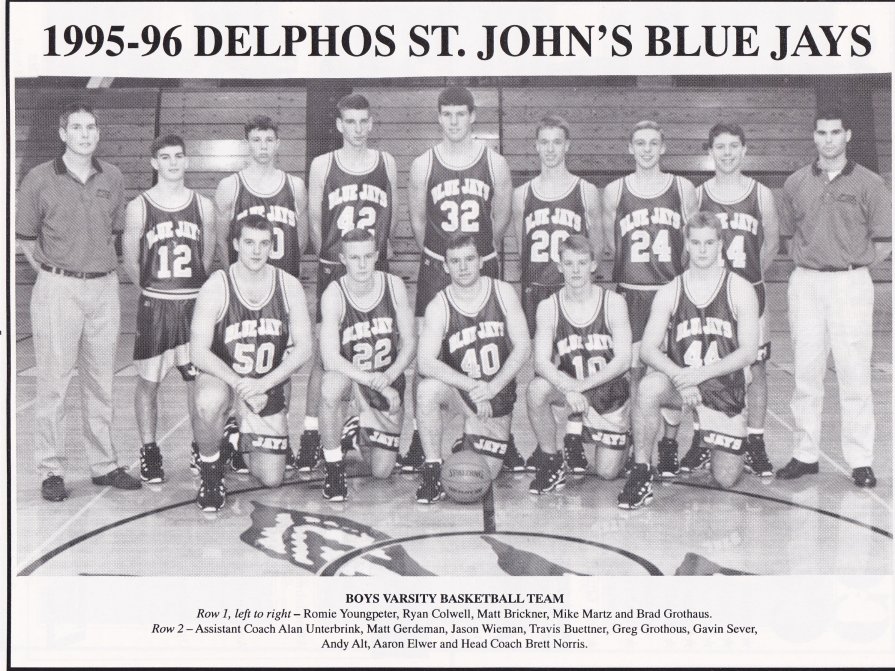 1995-96 Delphos St. John's Team Picture