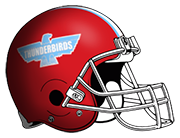 Lima Central Catholic High School T-Birds helmet